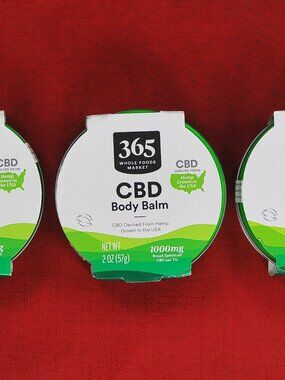(3) 365 by Whole Foods Market, Hemp Body Balm, 2 Ounce New Sealed pack 12/9/26